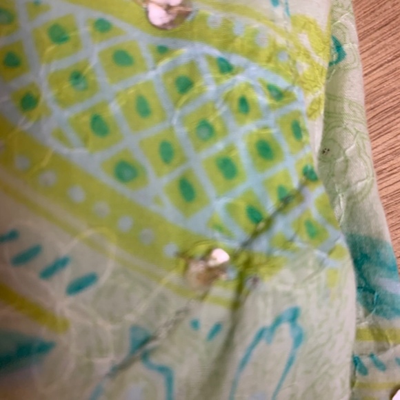 Express Skirt Womens Vintage Pleated Sequins Embroidered Paisley Causal Size 10 - Picture 10 of 10